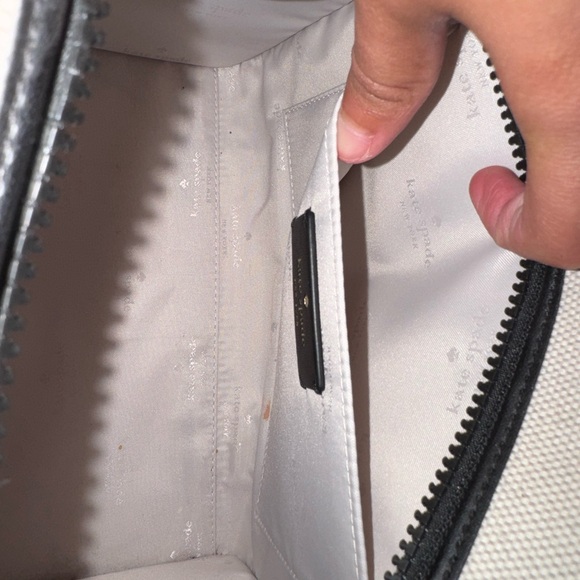 kate spade Cream and Black Logo Canvas Tote - Picture 4 of 8